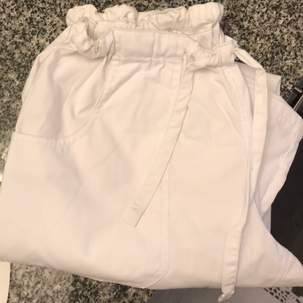 Butter soft scrubs pants white